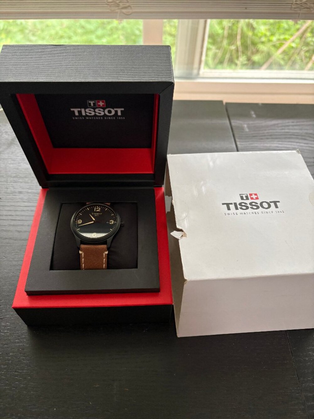 Tissot Mens Gent XL 316L Stainless Steel case Black PVD Coating Quartz Watch